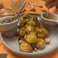 Oancakes with hazelnut cocoa butter and apricot jam  at Wild Souls in Athens