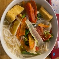 Vegs Noodles soup for only 50k at Buddha Belly in Ninh Binh