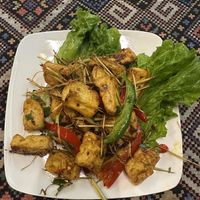 Chilli tofu   at Buddha Belly in Ninh Binh