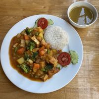 Curry of the day at Buddha Belly in Ninh Binh
