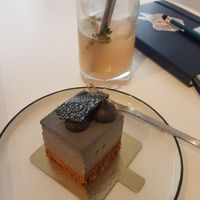 Black sesame cake and Koji tonic 💫 at Soi & Co in Berlin