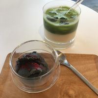 Ice cream and iced matcha   at Soi & Co in Berlin