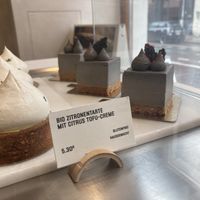 Citrus tarte, black sesame cheesecake   at Soi & Co in Berlin