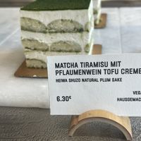 Matcha tiramisu  at Soi & Co in Berlin