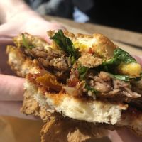 Beyond meat burger   at Burger Market in Budapest