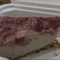 Strawberry cheesecake (cashew based)   at Tehuti Cafe in Kingston
