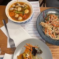 Tom yum soup   at Madame K's Vegan- CBD in Melbourne