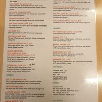 Menu July 2024 at Madame K's Vegan- CBD in Melbourne