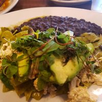 Vegan Chilaqulles, I think one of the best I have ever tasted at Marla Restaurant in San Antonio