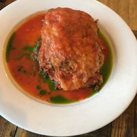 Lasagna at Red Lentil in Watertown
