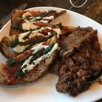 Crostini at Red Lentil in Watertown