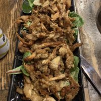 Mushroom calamari  at Red Lentil in Watertown