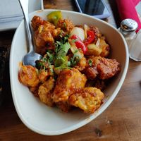 Gobi Manchurian (cauliflower) at Red Lentil in Watertown