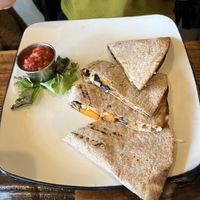 Artichoke quesadilla   at Red Lentil in Watertown