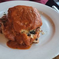 Lasangn at Red Lentil in Watertown