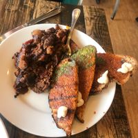 Eggplant App. SO GOOD! at Red Lentil in Watertown