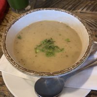 Parsnip soup  at Red Lentil in Watertown
