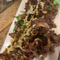 Oyster calamari at Red Lentil in Watertown