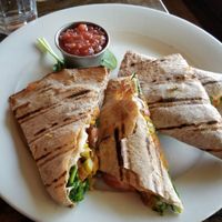 Sweet potato quesadilla at Red Lentil in Watertown