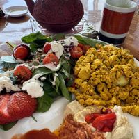 Tofu scramble  at The Cardinal Herbs Teas and Spices in Honokaa