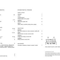 Menu page 2 at Long Lost Friend Cafe in Adelaide