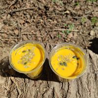 Pumpkin soup at La Nòmada in Olot