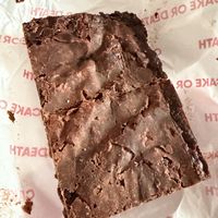 Chocolate sea salt brownie x2  at Cake or Death in Exeter