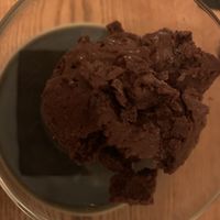 Chocolate ice cream  at The Black Bull in Cornhill-on-tweed