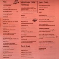 Menu at Slates in Ambleside