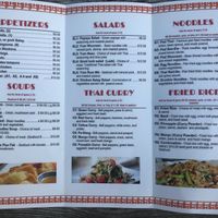 Menu continued at Jack & Jin's Thai Restaurant in Findlay