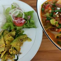 Feijoada Timor - stewed beans with vegetables at Dilicious in Dili