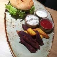 Spartan burger at Vegan Spartan in Hemel Hempstead