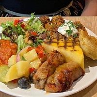 Vegan buffet at Vegan Spartan in Hemel Hempstead