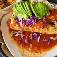 Big Mountain Burrito made vegan!   So delish! at Food For The Soul in Kalispell