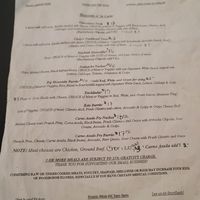 A' La Carte Menu at Food For The Soul in Kalispell