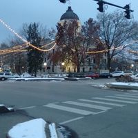 Just off the Square at Rockit's Famous Pizza in Bloomington