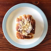 Capetonians travel 50km and more to get their hands on this vegan almond croissant. Pro-tip: often sold out after 10am especially if the waves are good. 
 at Hang Ten Cafe in Muizenberg