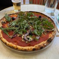 Vegan pizza option  at Canaletto Caffè in Paris