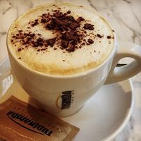 Capuchino  at The Vegan Corner in Barcelona