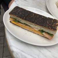 cheese sandwich   at The Vegan Corner in Barcelona