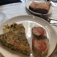 Esparagus frittata   at The Vegan Corner in Barcelona