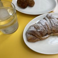 It’s never too early for croquetas…. 😁  at The Vegan Corner in Barcelona