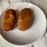 Mushroom and Seitan rice balls  at The Vegan Corner in Barcelona