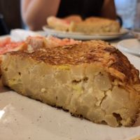 Classical vegan tortilla with potatoes at The Vegan Corner in Barcelona