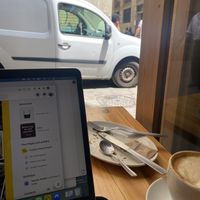 Food was too good to take a picture before I ate it   at The Vegan Corner in Barcelona