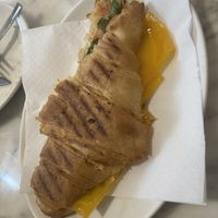 Criossant with cheese  at The Vegan Corner in Barcelona