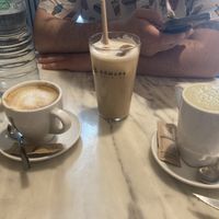 Hot and cold coffee and matcha!   at The Vegan Corner in Barcelona