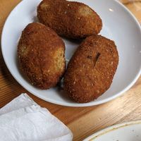 More croquetas!  at The Vegan Corner in Barcelona