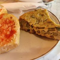 Asparagus pie at The Vegan Corner in Barcelona