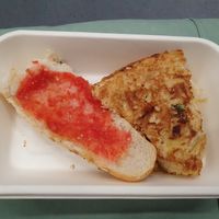 Leek Tortilla at The Vegan Corner in Barcelona